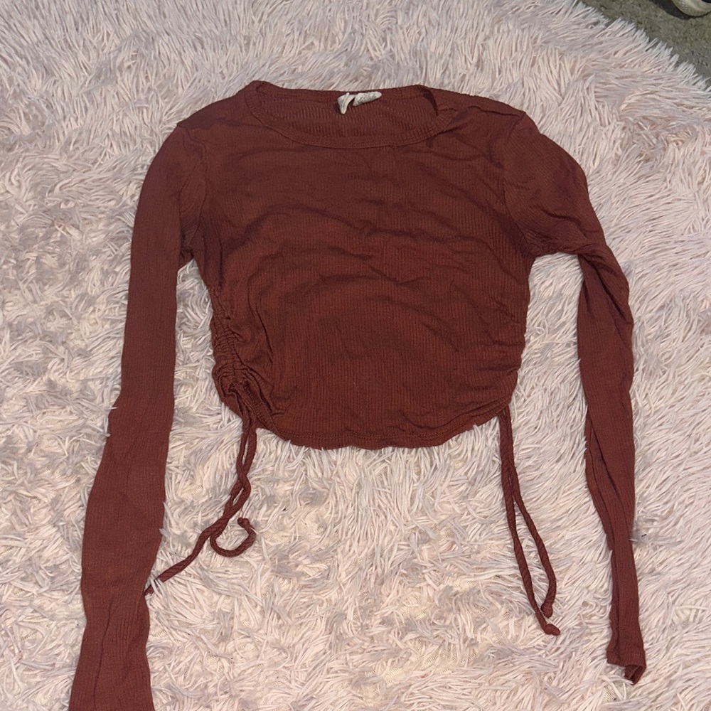 long sleeve top With Tie Sides